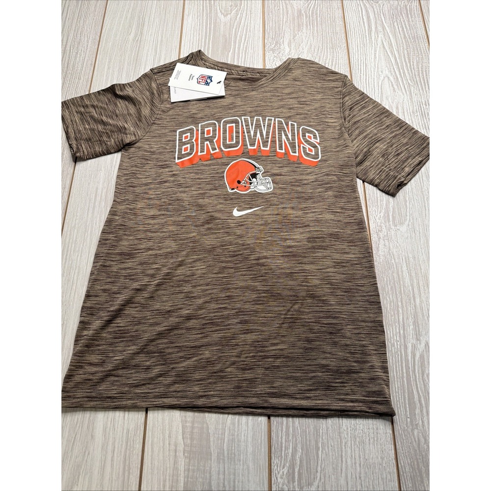New Nike Cleveland Browns Youth Football Shirt Size Kids Large Dri-fit